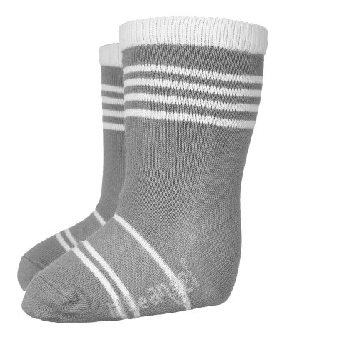 Styl Angel Socks - Outlast® - mörkgrå/vit