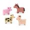 Vilac Puzzle magnétique en bois Animaux rigolos de la ferme