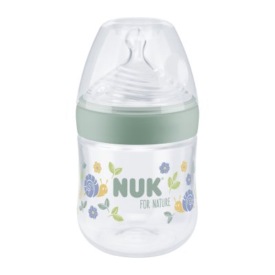 NUK Babyflasche For Nature mit Temperaturkontrolle, grün 150 ml