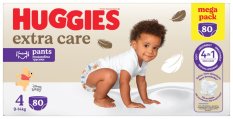 HUGGIES® Mutandina Pannolino Monouso Extra Care Pants taglia 4 (9-14 kg), 80 pz BOX