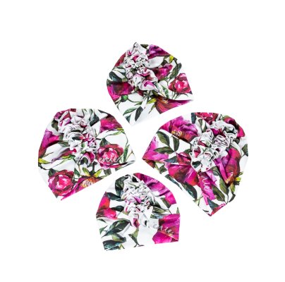 ENIE BABY Dziecięcy turban Flowers dziewczynka 6-9m