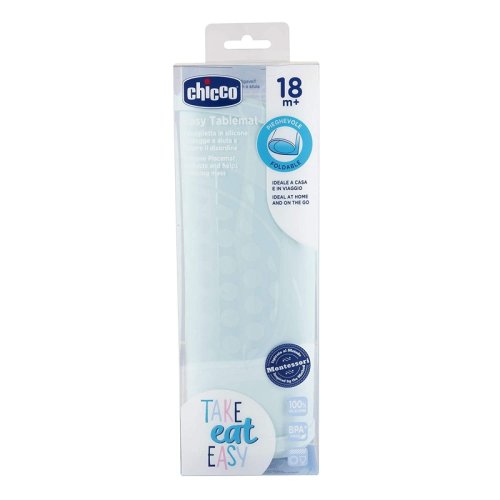 CHICCO Placemat silicone teal 18m+