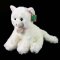 Rappa Gato de peluche sentado blanco 25 cm ECO-FRIENDLY