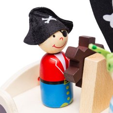 Bigjigs Toys Piratenschip met piraten