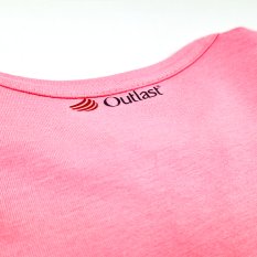 Feines T-Shirt KR Outlast® - Rosa