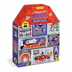 Mudpuppy Puzzle ház alakú Marsi ház 100 darabos