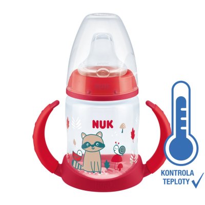NUK FC Lernflasche mit Temperaturkontrolle 150 ml rot