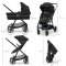 KINDERKRAFT Kinderwagen kombiniert 3 in 1 Newly Classic schwarz + Mink PRO