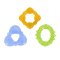 BRIGHT STARTS Water filled teether - 3 shapes, 3m+