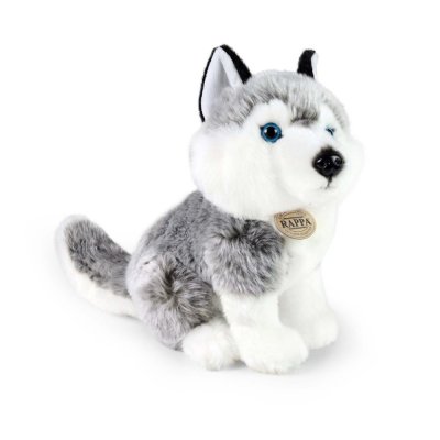 Rappa Câine de pluș husky așezat 30 cm ECO-FRIENDLY