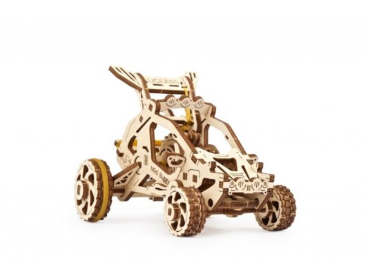 Ugears 3D Drewniane Puzzle Mechaniczne Mini Buggy