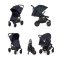 VALCO BABY Kočárek sportovní Snap 4 Sport Flat Matte LTD Edition Deep Blue + PETITE&MARS fusak Jibo