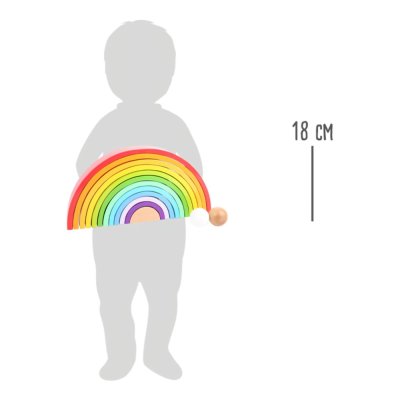 small foot Holz Regenbogen XL zum Zusammenstecken
