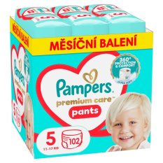 PAMPERS Mutandino Pannolino Premium Care taglia 5 (11-17 kg) 102 pz