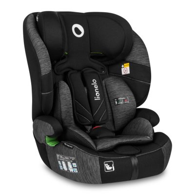 LIONELO Seggiolino Auto Levi One i-Size (76-150 cm) Black Grey