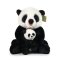 Rappa Plyschpanda med unge 27 cm ECO-FRIENDLY