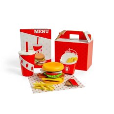 Bigjigs Toys Zestaw Burger i frytki - uszkodzone opakowanie