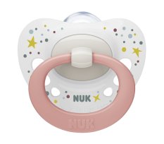 NUK Dudlík Signature 0-6m Box weiß-pfirsich