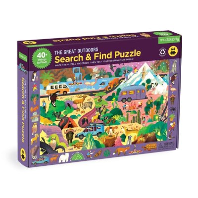 Mudpuppy Puzzel Leg en Zoek Natuur 64 stukjes
