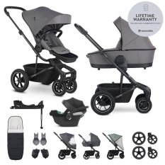 EASYWALKER SET Kinderwagen 4-in-1 Harvey⁵ Pebble Grey XXL AIR + CYBEX Aton B2 i-Size