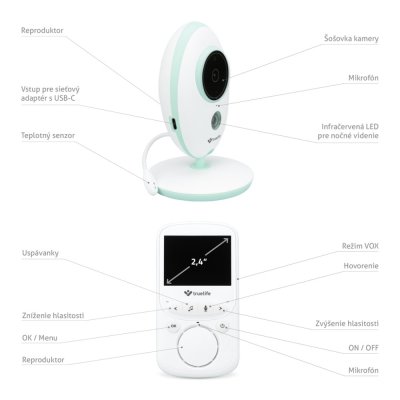 TRUELIFE Digitale Video-Babyphone NannyCam V24 PRO