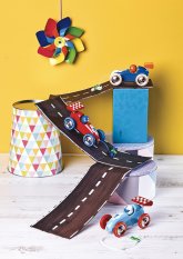 Vilac Húzható piros versenyautó piros szárnnyal