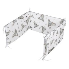 BELISIMA Kinderbettschutz Mr. Grau 180x33 cm