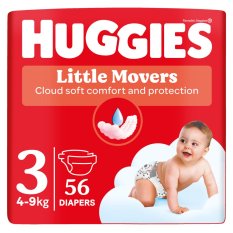 HUGGIES® Pañales desechables Little Movers 3 (4-9 kg) 56uds