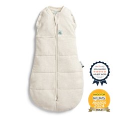 ERGOPOUCH Otulacz i śpiworek 2w1 Cocoon Oatmeal Marle 0-3 m, 3-6 kg, 2,5 tog
