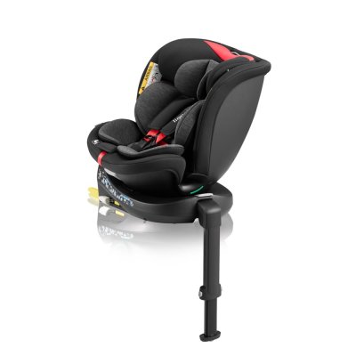 LIONELO Bilbarnstol Navy i-Size (40-150 cm) Black Red