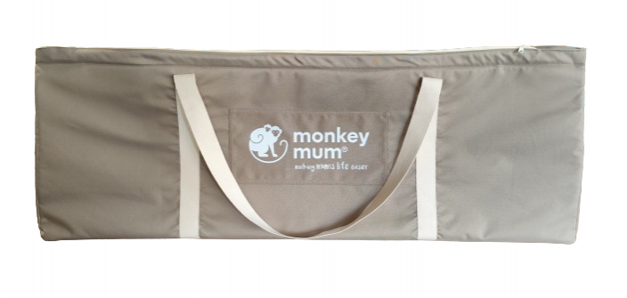 Borsa da viaggio grande Monkey Mum® per sponde letto - Beige
