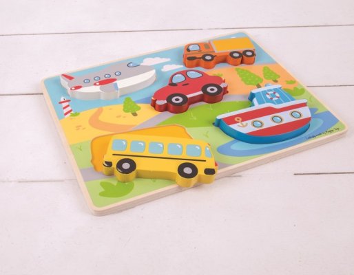 Bigjigs Toys Inlegpuzzel Transportmiddelen