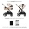 KINDERKRAFT Kombikinderwagen Nea 2 2in1 Dune Whisper Bizuu