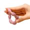 BABYONO Silicone teether Pink ring