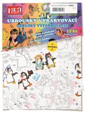 Pexi Serwetki do kolorowania - Pingwiny