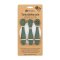 PETITE&MARS Set 3 ks silikonových tréninkových lžiček Take&Match Misty Green 6m+