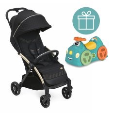 CHICCO Sports stroller Goody Xplus - Black Re_Lux Eco+ + FREE Chicco All around bouncer