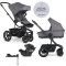 EASYWALKER Kombikinderwagen Harvey⁵ 2in1 Pebble Grey LITE AIR + CYBEX Aton B2 i-Size + Base