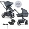 EASYWALKER SET Kinderwagen 4in1 Harvey⁵ Premium 2in1 Mineral Grey LITE RWS + CYBEX Aton B2 i-Size + Base