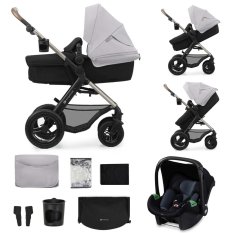 KINDERKRAFT Kombinirani voziček Moov 2 Air 3v1 Moonlight Grey