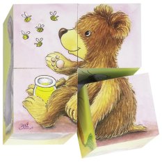 Goki Holzbausteine Tierbabys 4 Stk.