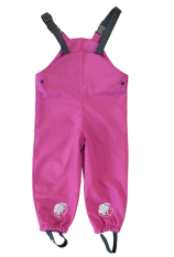 Monkey Mum® Softshell hlače z naramnicami in membrano - Sočna malina