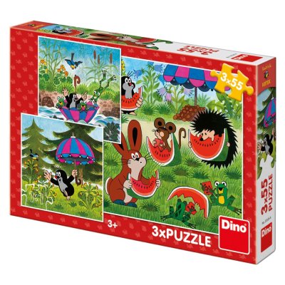 Dino Krecik i parasolka 3x55 elementów