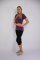 Legginsy 3/4 wysokie damskie cienkie Outlast® - czarne