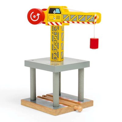 Bigjigs Rail Grúa Grande Amarilla