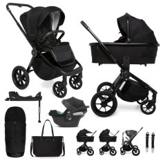 MUUVO SET Kolica 4u1 Quick SE 2 Chromium black set + CBX By CYBEX Aton B2 i-Size + baza