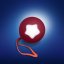 PABOBO Lampe de Chevet Nomade Petite Lune Rouge