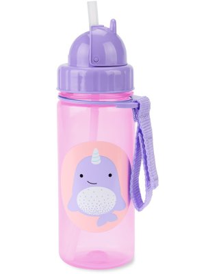 Cana Zoo SKIP HOP cu paie PP fara PVC si BPA Narval 12m+