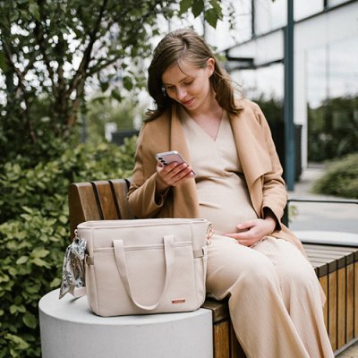 BABYONO Carmen pelenkázó táska - bézs