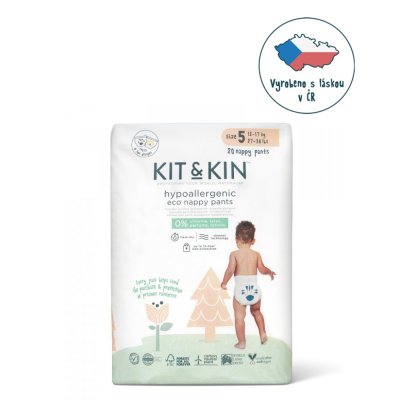 KIT & KIN Windelhöschen Einweg Eco 5 (12-17 kg) 20 Stk